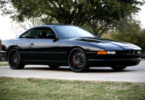 Bmw, 850csi, черные диски, e31