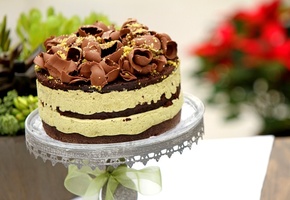 Еда, крем, шоколад, вкусно, сладость, десерт, торт