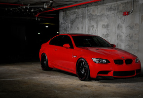 передняя часть, бмв, m3, красный, e90, red, Bmw, парковка