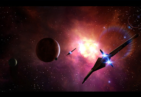 space, planet, планета, Космос, art, арт, космические корабли