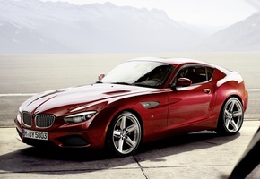 coupe, Bmw, купе, z4, красный, загато, тень, zagato, передок, бмв