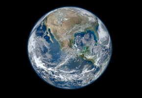 полушария, материки, Планета, земля, океаны, космос