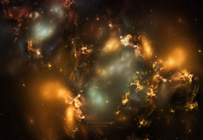 пространство, Canis nebula, звезды, свет, созвездие