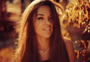 девушка, Портрет, красиво