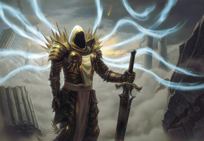 меч, Diablo 3, тираэль, руины, диабло 3, архангел