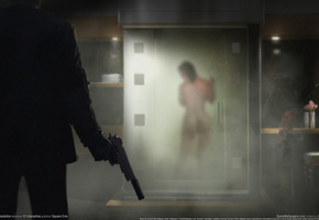 оружие, Hitman absolution, silverballer, пистолет, глушитель