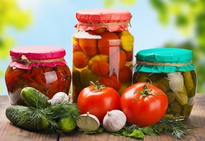 закатка, овощи, помидоры, перец, огурцы, Банки
