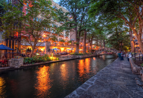 сан-антонио, usa, закат, san antonio, Texas, техас, sunset