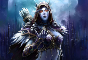 колчан, sylvanas windrunner, стрелы, эльфийка, wow, World of warcraft