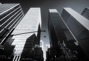 нью-йорк, nyc, Небоскребы, город, new york