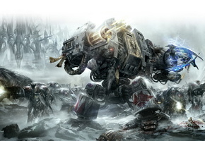 дреднаут, space wolves, Warhammer 40k, волки, космодесант