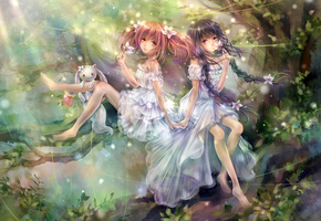 tandolcedeco, akemi homura, kaname madoka, Арт, kyuubee, mahou shoujo madoka magica