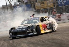 Car, mad mike, drift, rx7, redbull, drift, автомобиль, mazda, обоя, wallpapers