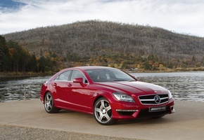 мерседес, седан, amg, цлс63, Mercedes-benz, красный, амг, cls63