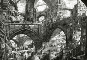 Карандаш, переулок, лабиринт, лесница