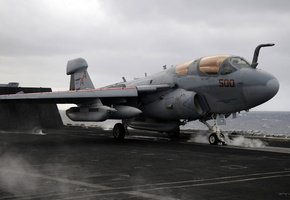 ea-6b prowler, взлет с авианосца, палубный самолёт рэб, Grumman