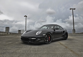 карерра, blacjkparkingпорше, carrera, чёрный, небо, Porsche, 997
