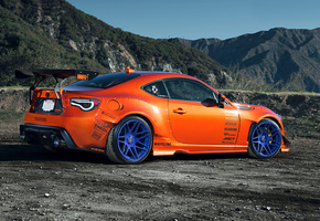 style, wheels, Toyota, spoilers, widebody, mountain, scion, rims, tuning, fr-s, orange, 86