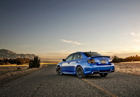 дорога, impreza, Машина