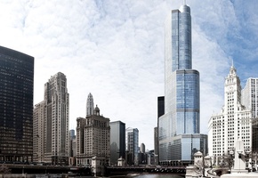 сша, чикаго, illinois, usa, америка, здания, Center, chicago