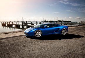 ламборджини, Lamborghini, галлардо, blue, ламборгини, gallardo