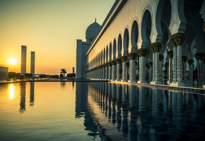 Grand mosque, abu dhabi, город