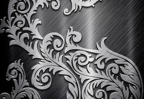 металл, серый, Узор