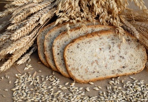 колосья, ломти, Стол, хлеб, злаки