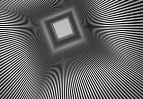 лучи, туннель, Квадрат, оптическая иллюзия