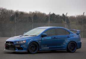 lancer evolution x, Mitsubishi, митсубиси, лансер эволюшен, blue