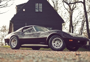 corvette, осень, шевроле, c3, stingray, корвет, Chevrolet, стингрей