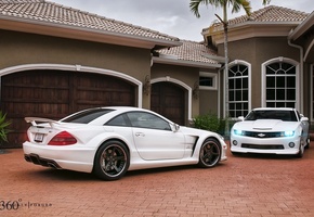 сл65, camaro, sl65, Mercedes-benz, and, chevrolet, мерседес, ss, амг, amg