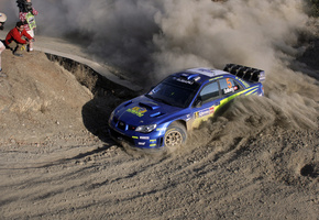rally, пыль, wrc, авто, гонка, Subaru, занос, спорт, машина, impreza