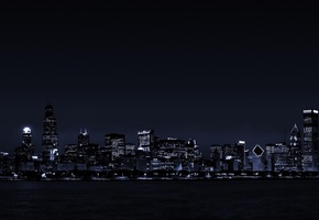 город, вечер, ночь, Америка, небескрёбы, небоскрёб, USA, обои, фон, рабочий стол, фон, обои, настроение, путешествие, отдых, огни, прогулка